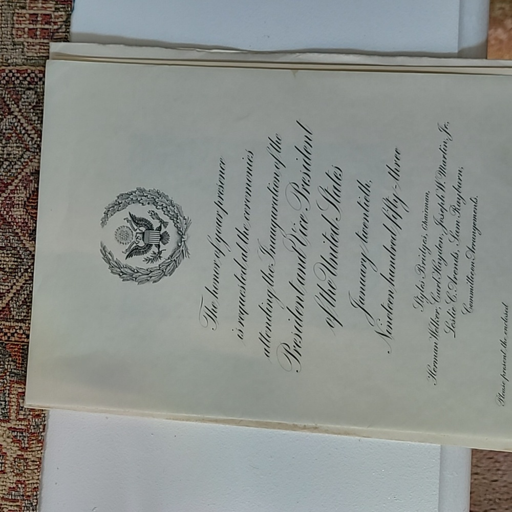 1953,1957 Presidential Inauguration Program - Picture 3 of 3